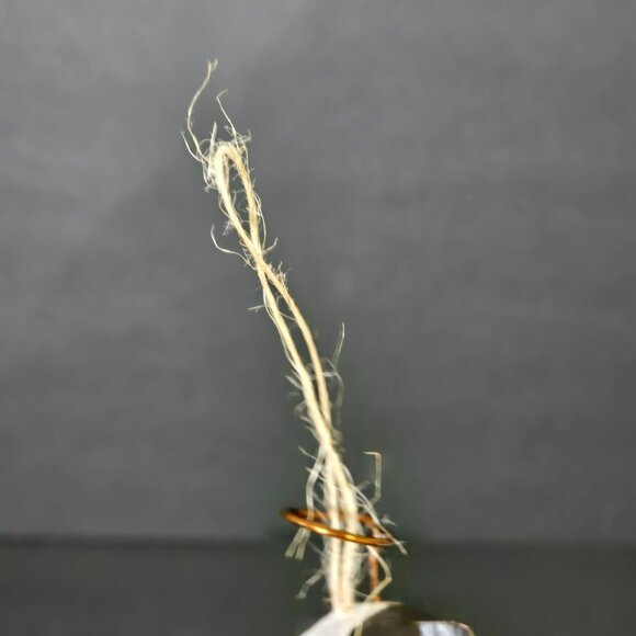 Vintage Wooden Wood Folk Art Primitive Cow Angel Christmas Ornament Black White - Picture 8 of 10